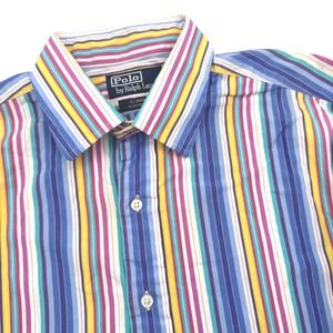 Polo Ralph Lauren Large Durham Long Sleeve Colorful Striped Button Down Shirt